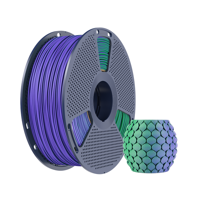 Filament SUNLU PLA Matte Dual-color Green Purple Zielony Fioletowy 1kg 1,75mm