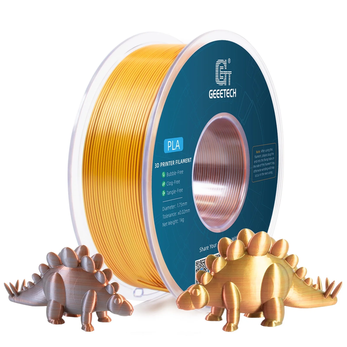 Geeetech Silk PLA Gold Silver Copper Trójbarwny – zdjęcie produktu