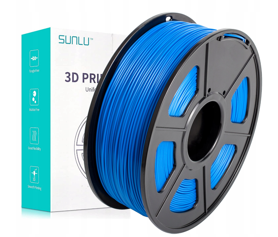 Filament SUNLU ABS Blue Niebieski 1kg 1,75mm