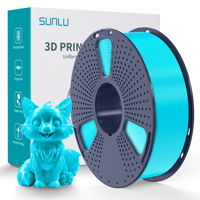 FILAMENT SUNLU CYAN CYJAN PETG 1,75mm 1kg