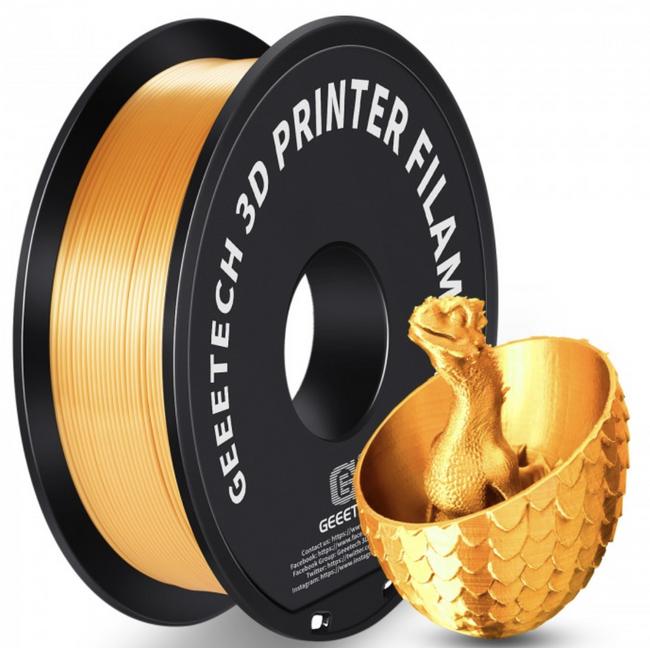 Filament Geeetech Gold Silk Złoty PLA 1kg