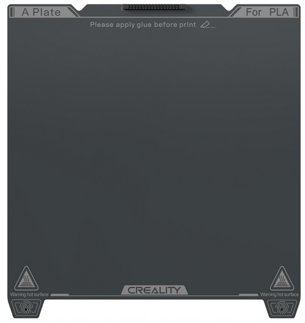 Podkładka PEI Creality K1C 235x235 gładka smooth wbudowany czyścik