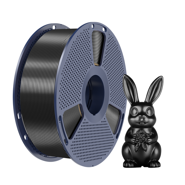 Filament SUNLU Silk PLA+ Black Czarny 1kg 1,75mm