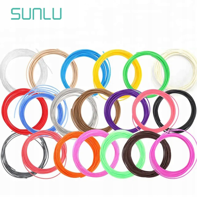SUNLU 3D-PEN Filament PLA 1.75mm 20 Kolorów 100m