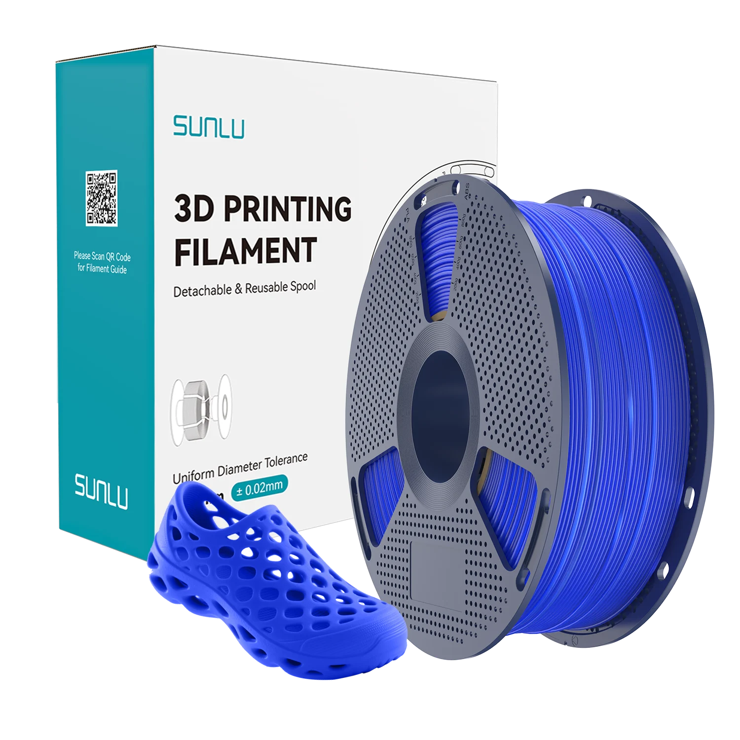 Filament SUNLU TPU 95A Blue Niebieski 1kg 1,75mm