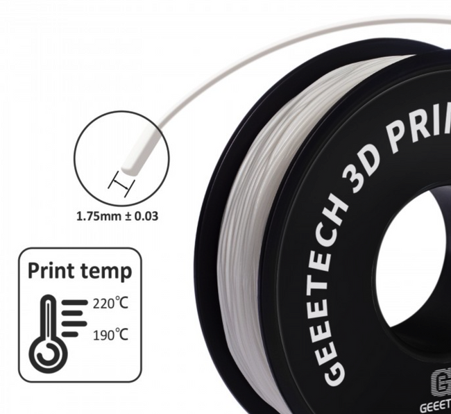 GEEETECH FILAMENT TPU WHITE BIAŁY 1KG