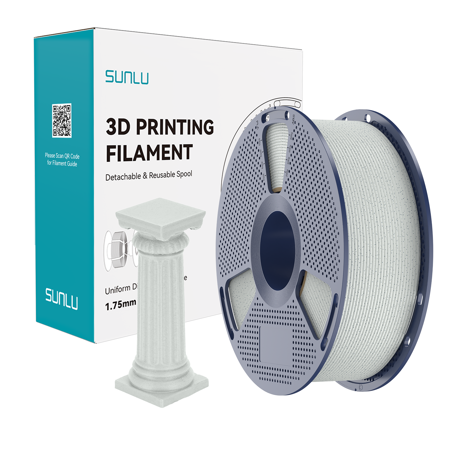 Filament SUNLU High Speed Marble PLA Forest Green Marble Zielony Leśny 1kg 1,75mm