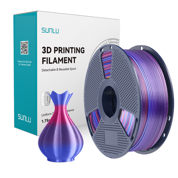 Filament SUNLU Silk PLA+ Rainbow 02 Tęcza 02 1kg 1,75mm