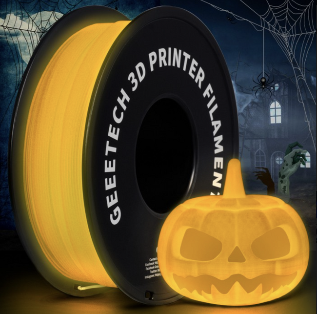 FILAMENT GEEETECH ŻÓŁTY ŚWIECĄCY YELLOW PLA 1kg