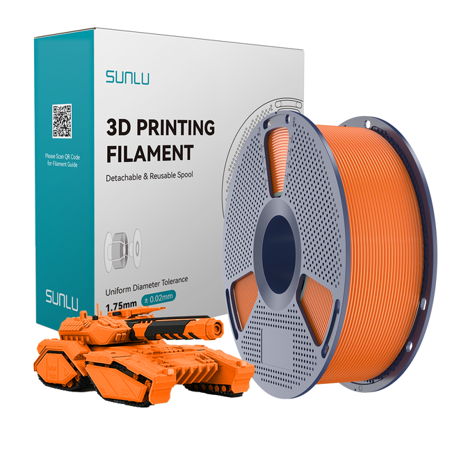 Filament SUNLU PLA Sunny Orange Pomarańczowy Słoneczny 1kg 1,75mm