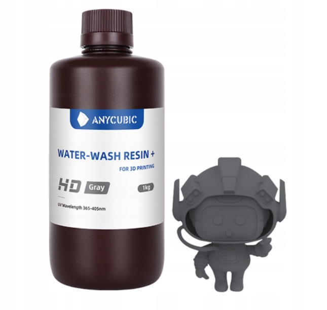Anycubic 1l Water Washable+ Szara Hd Quality