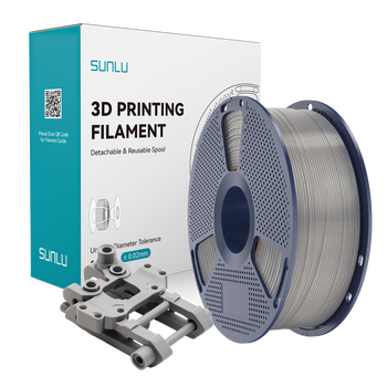 Filament SUNLU ABS Silver Srebrny 1kg 1,75mm