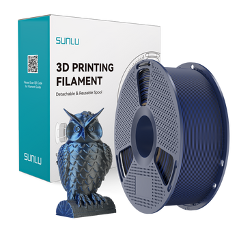 Filament SUNLU Silk PLA+ Dual-color Black Blue Czarno-niebieski Dwubarwny 1kg 1,75mm