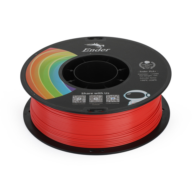 Filament Creality Ender-pla+ Red Czerwony 1kg 1,75mm