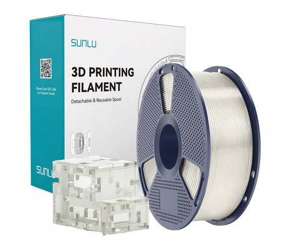 Filament SUNLU ABS Transparent Transparentny 1kg 1,75mm