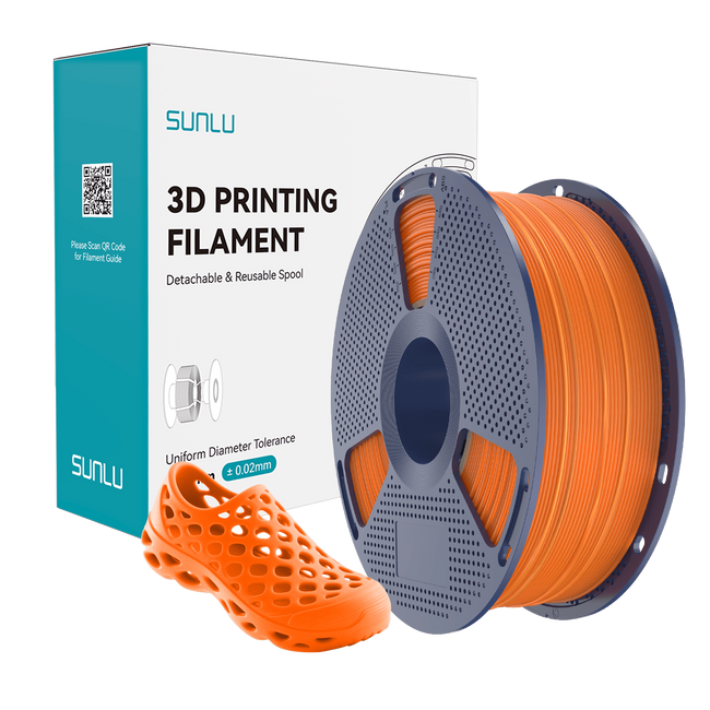 Filament SUNLU TPU 95A Orange Pomarańczowy 1kg 1,75mm