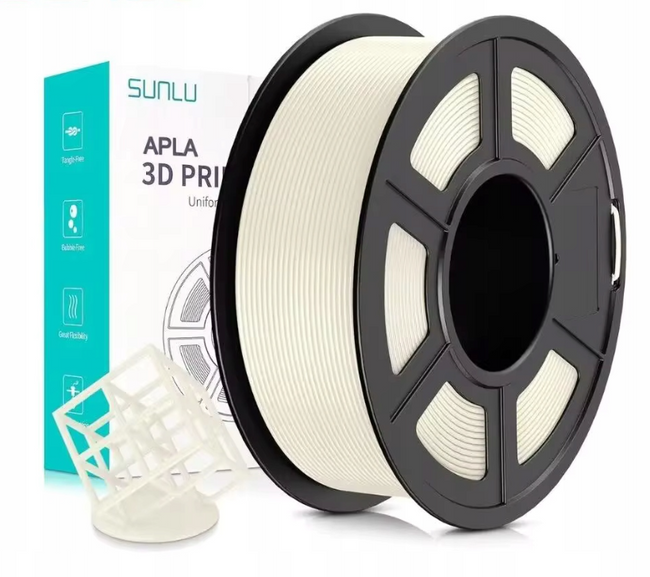 SUNLU Apla Antistringing Pls Cream White Kremowy Biały 1,75mm 1kg