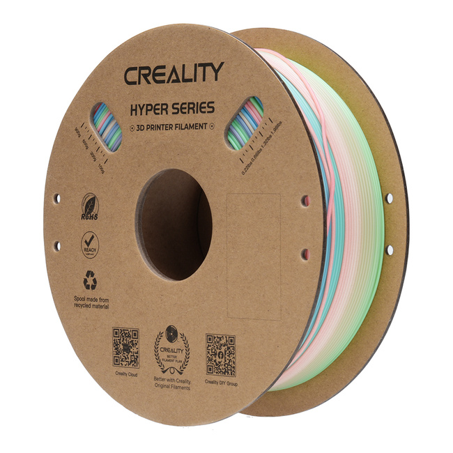 Filament Creality Hyper Series PLA Rainbow Wild Blossom-long Tęczowy Gradient Długi 1kg 1,75mm