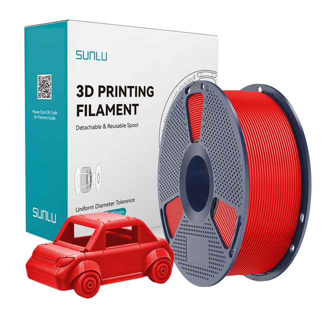 Filament SUNLU PETG Red Czerwony 1kg 1,75mm