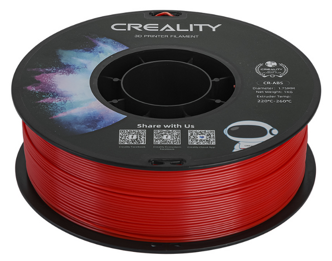 FILAMENT CREALITY CR-ABS CZERWONY RED 1KG 1,75mm