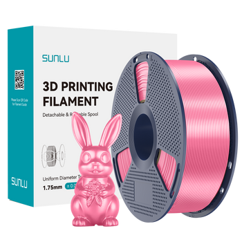 Filament SUNLU Silk PLA+ Pink Różowy 1kg 1,75mm