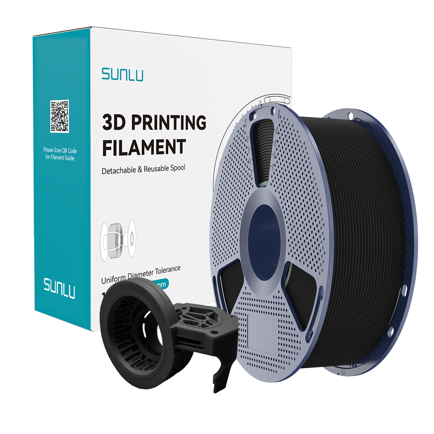Filament SUNLU High Speed Matte PETG Black Czarny 1kg 1,75mm