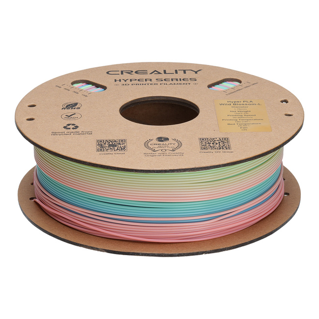 Filament Creality Hyper Series PLA Rainbow Wild Blossom-long Tęczowy Gradient Długi 1kg 1,75mm