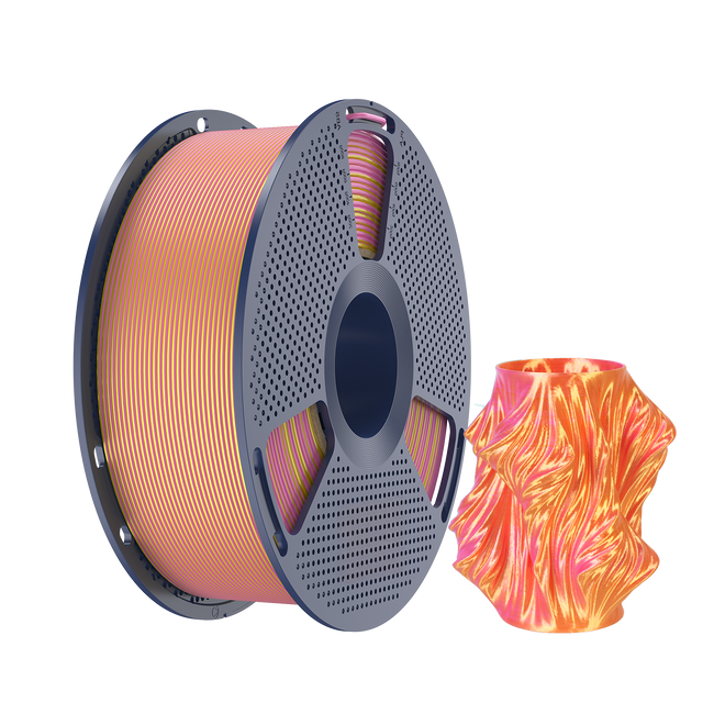 Filament SUNLU Silk PLA+ Dual-color Pink Gold Różowo-złoty Dwubarwny 250g 1,75mm