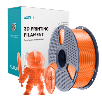 Filament SUNLU PLA+ Transparent Orange Pomarańczowy Transparentny 1kg 1,75mm