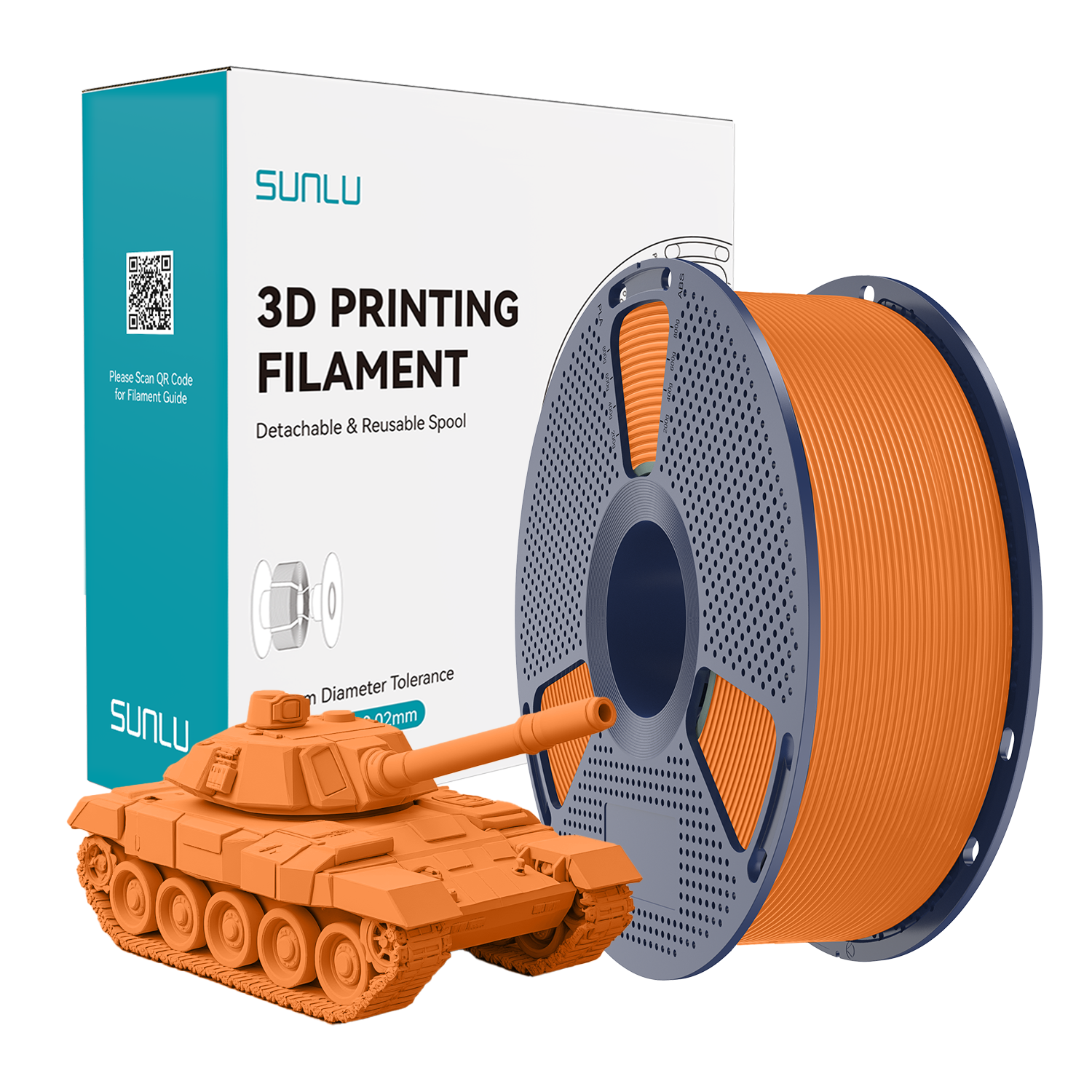 Filament SUNLU High Speed PLA+ Orange Pomarańczowy 1kg 1,75mm