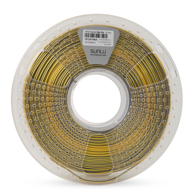 Sunlu PLA+  Silk Dual Black Gold Czarny Złoty 1kg