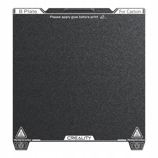Podkładka PEI Creality K1C 235X235 Frosted Szorstka Wbudowany Czyścik