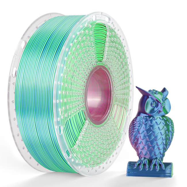 Sunlu PLA+ SILK TRICOLOR BLUE GREEN PURPLE NIEBIESKI ZIELONY FIOLETOWY 1kg