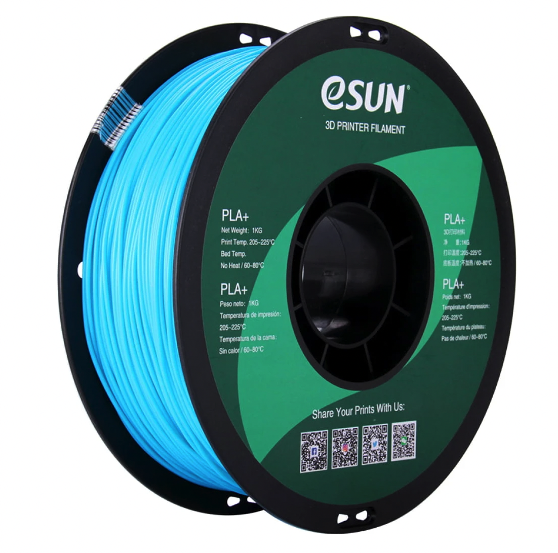 Esun PLA+ Filament Light Blue Jasny Niebieski 1kg