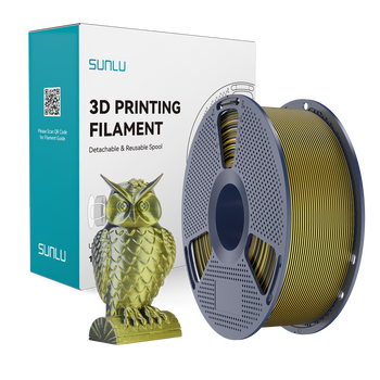 Filament SUNLU Silk PLA+ Dual-color Black Gold Czarny Złoty 250g 1,75mm