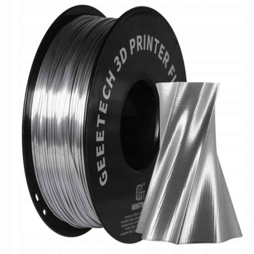 Filament Geeetech Silk Silver Metal PLA 1kg