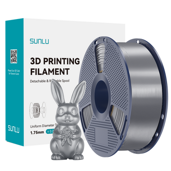 Filament SUNLU Silk PLA+ Grey Szary 1kg 1,75mm