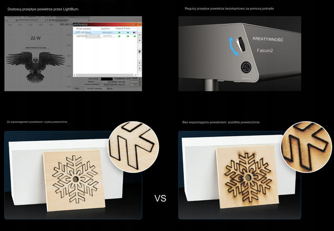 POTĘŻNY LASER CREALITY FALCON 2 40W 23% PL