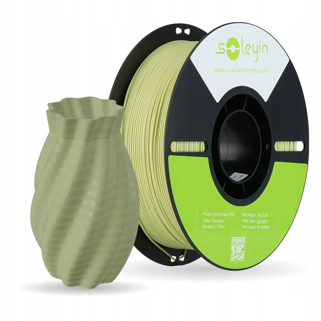 Filament Creality Soleyin Basic PETG 1,75mm 1kg Zielony Fern Green