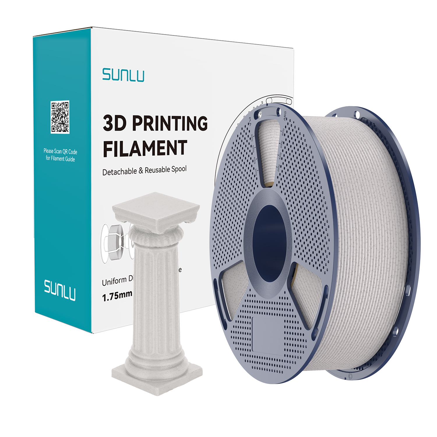 Filament SUNLU High Speed Marble PLA Shadow Storm Marble Cień Burzy 1kg 1,75mm