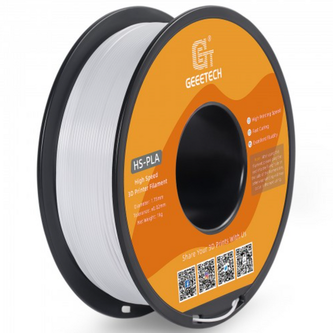FILAMENT GEEETECH HIGH SPEED BIAŁY WHITE PLA 1kg