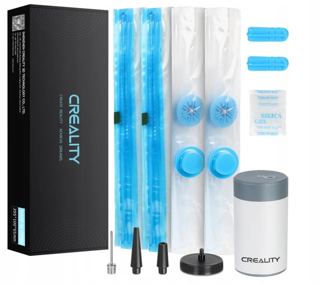 CREALITY ZESTAW WORKI PRÓŻNIOWE NA FILAMENT 8 szt + AUTOMATYCZNA POMPKA