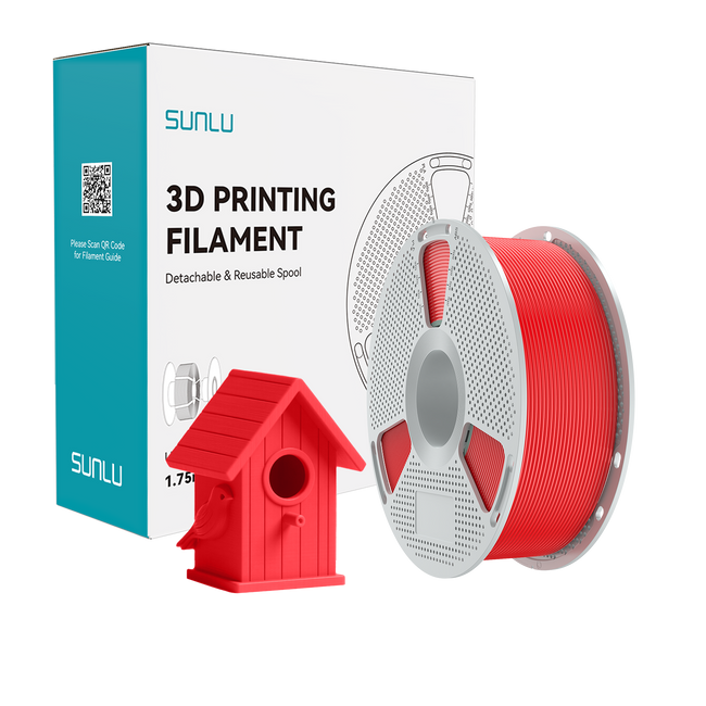 Filament SUNLU ASA Red Czerwony 1kg 1,75mm
