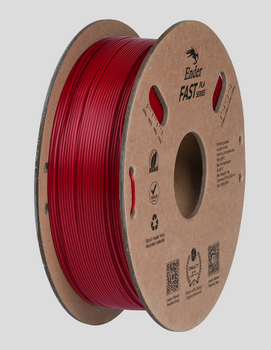 FILAMENT CREALITY ENDER FAST PLA CZERWONY FIRE RED 300 mm/s 1KG 1,75mm