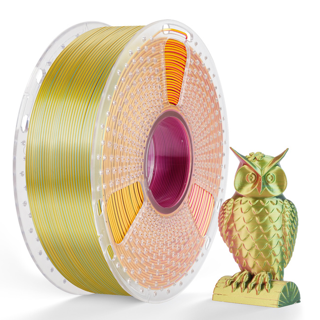 Sunlu PLA+ SILK TRICOLOR RED YELLOW GREEN CZERWONY ŻÓŁTY ZIELONY 1kg