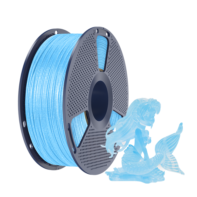 Filament SUNLU PLA Twinkling Blue Niebieski Brokatowy Błyszczący 1kg 1,75mm