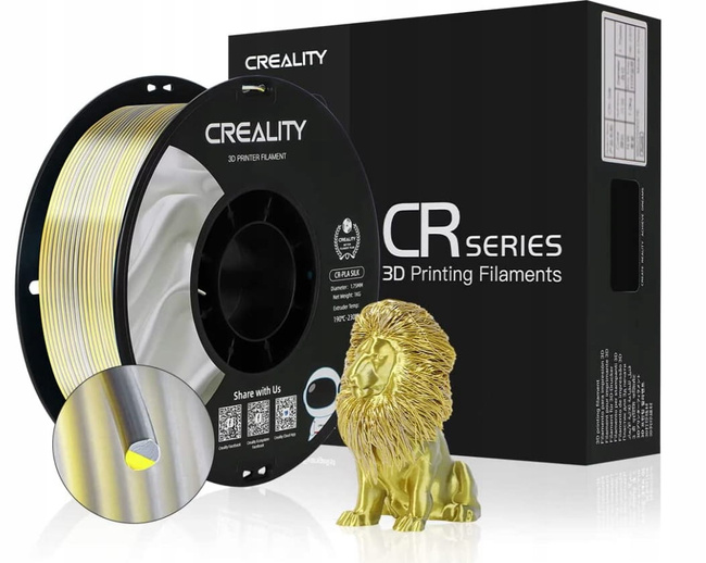 MAGICZNY FILAMENT CREALITY PLA SILK GOLD-SILVER 1K