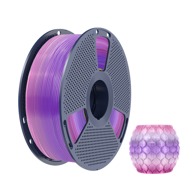 FILAMENT SUNLU PLA TRANSPARENT TĘCZA 03 RAINBOW 03 1KG