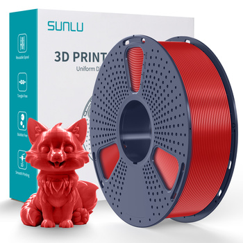 FILAMENT SUNLU RED CZERWONY PETG 1,75mm 1kg