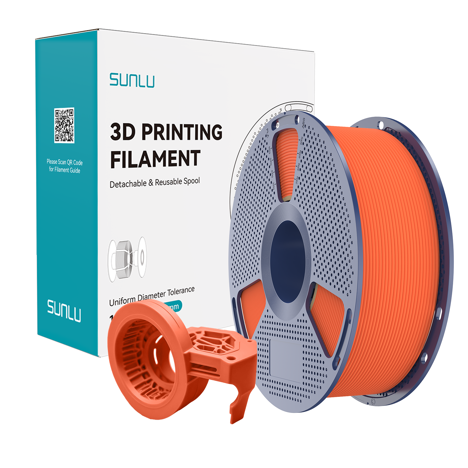 Filament SUNLU High Speed Matte PETG Orange Pomarańczowy 1kg 1,75mm
